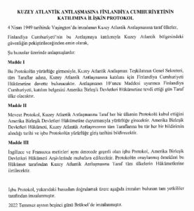 Finlandiya’ya NATO onayı ‘Resmi’leşti!