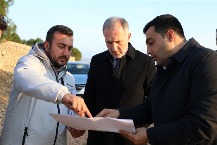 İnegöl Millet Bahçesi’nde yol çalışmaları sürüyor