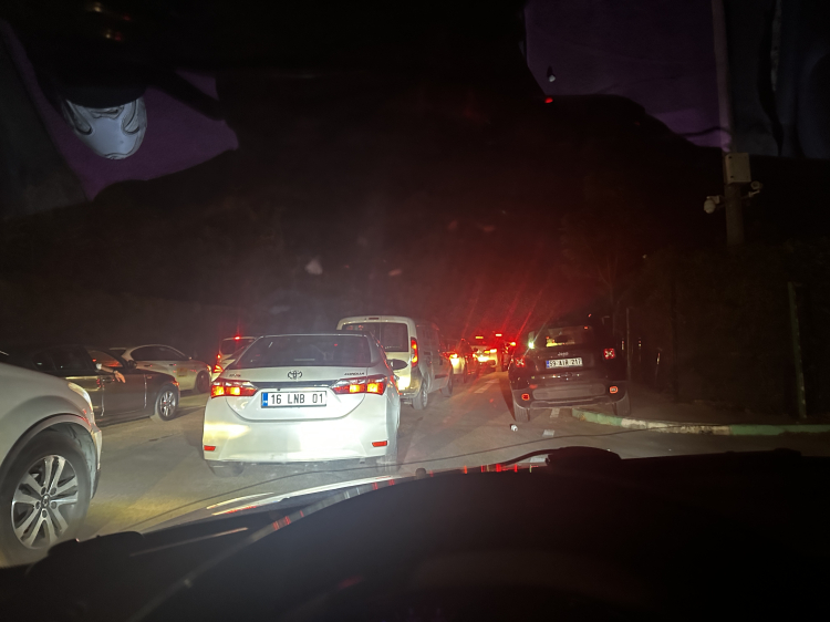 Bursa’da maç günü trafik yoğunluğu