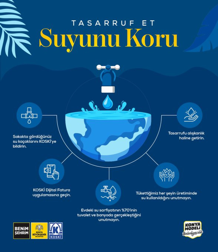 KOSKİ’den Konyalılara su tasarrufu çağrısı