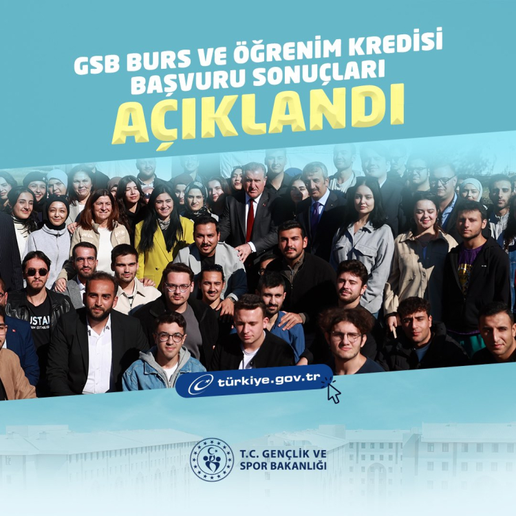 GSB’nin Burs ve Öğrenim Kredisi sonuçları açıklandı