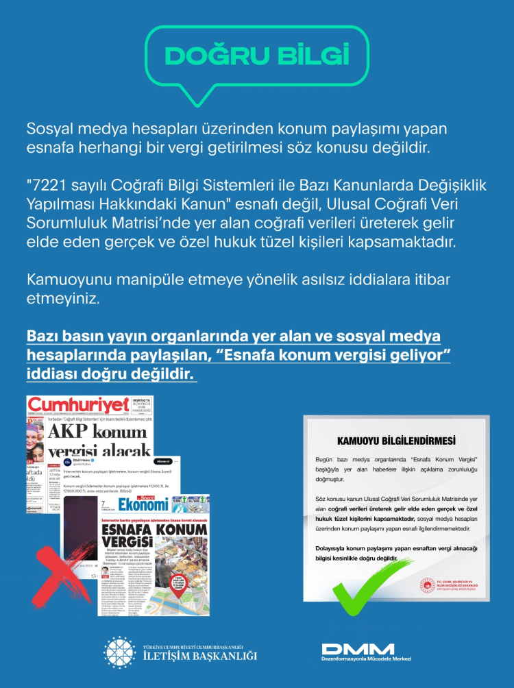‘Konum vergisi’ iddialarına İletişim’den yanıt