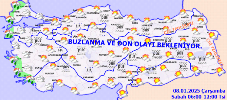 Meteoroloji’den 8 Ocak hava raporu… Bugün hava nasıl olacak?