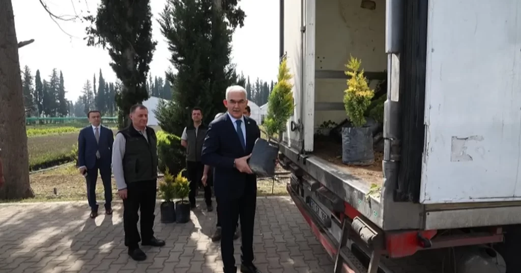 100 bin fidan kardeş ülke için yola çıktı