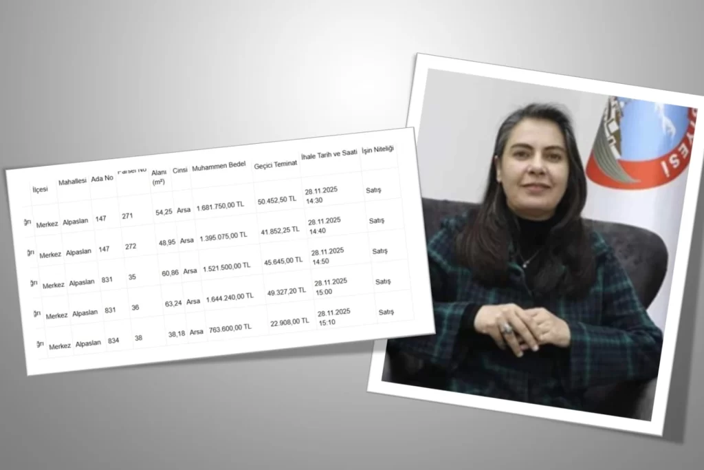 Ağrı Belediyesi’nden tartışmalı arsa satışı! 5 taşınmaz 7 milyon TL’ye ihaleye çıkarılıyor