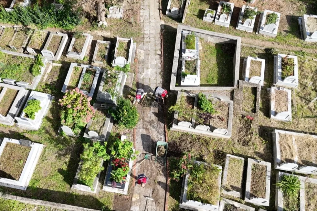 Ordu’da mezarlıkların bakımını unutulmuyor