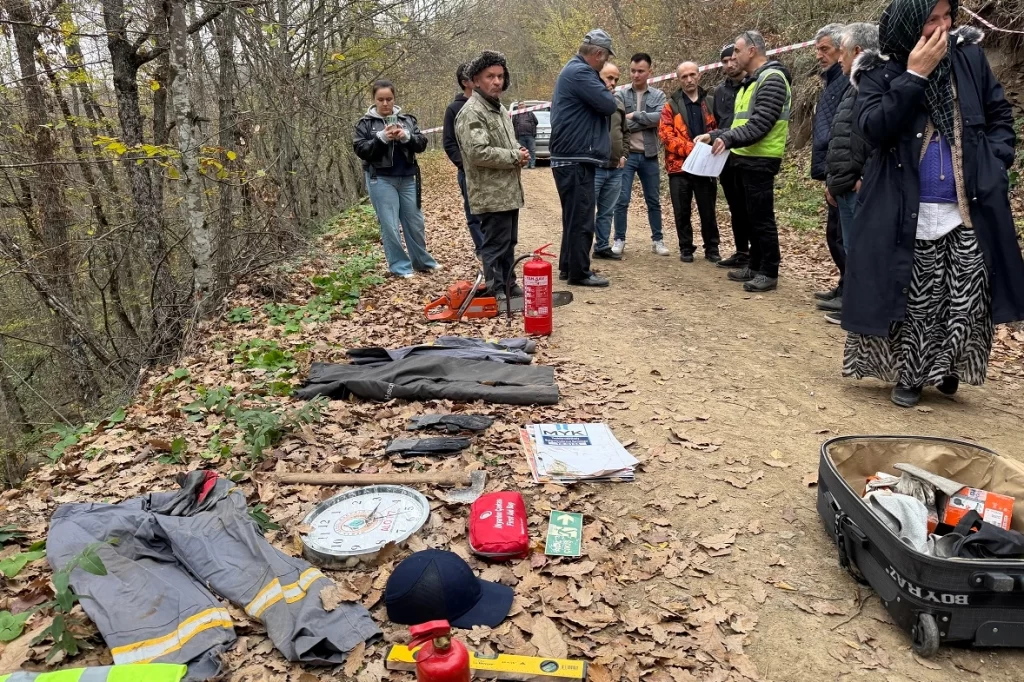 Yığılca’da orman üretim işçileri ‘mesleki’ ter döktü