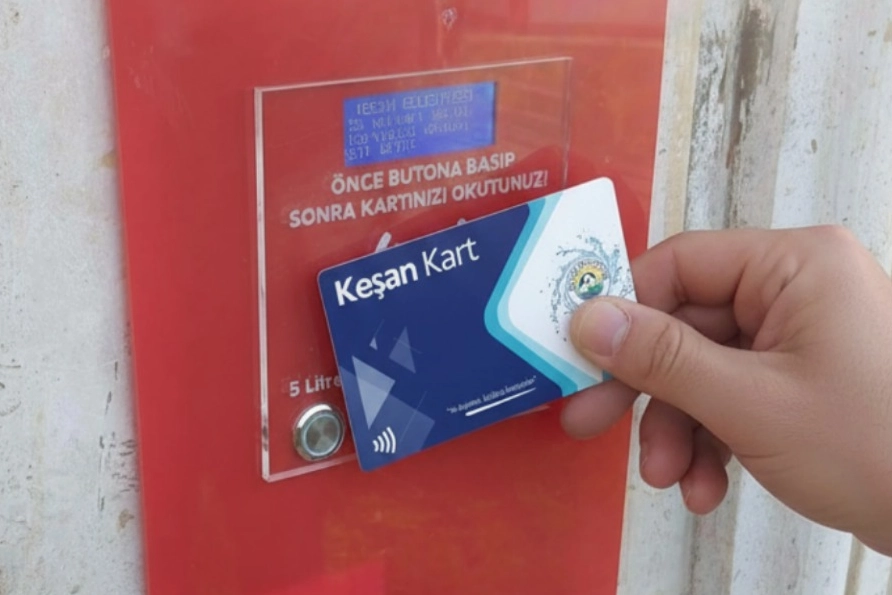 Keşan’da hayır çeşmelerinde kartlı dönem