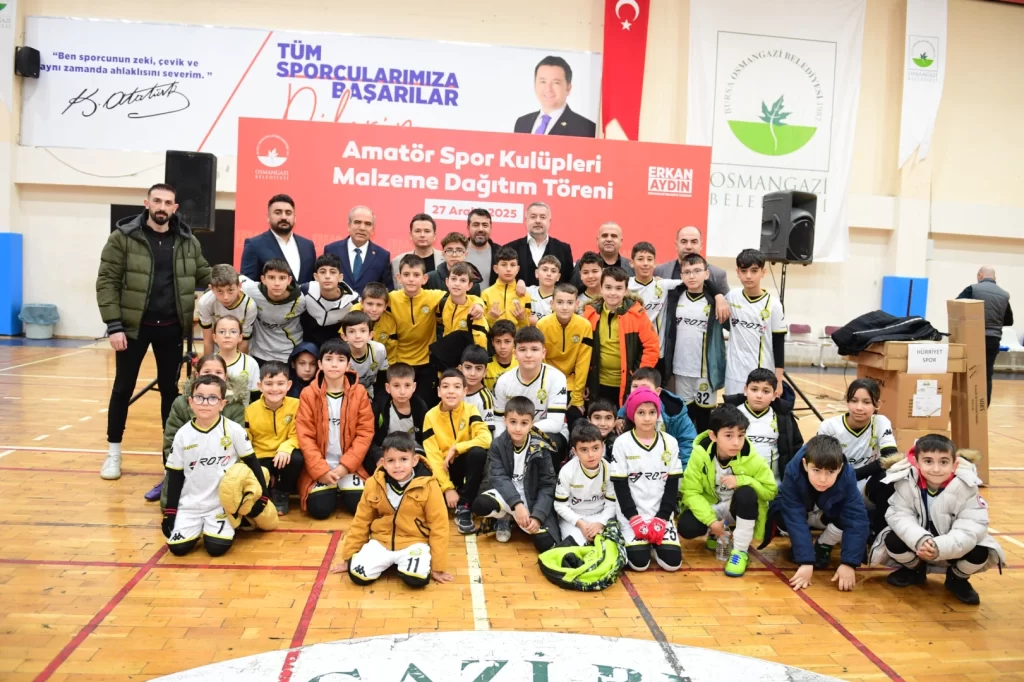 Osmangazi Belediyesi’nden amatör spor kulüplerine malzeme desteği