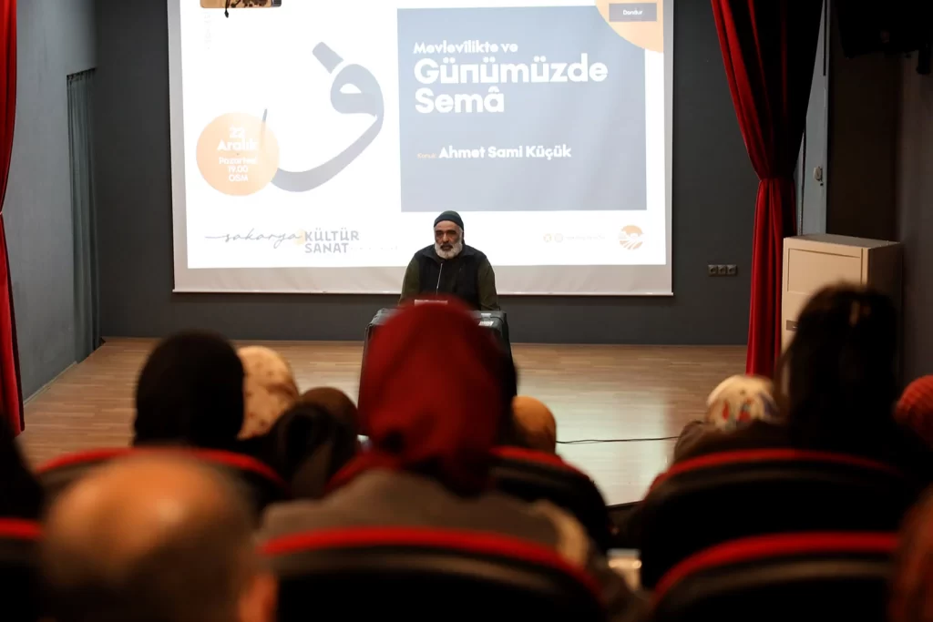 Sakarya’da ‘Sema’ söyleşisi… Sema bir gösteri değil, Mevlevilerin zikridir