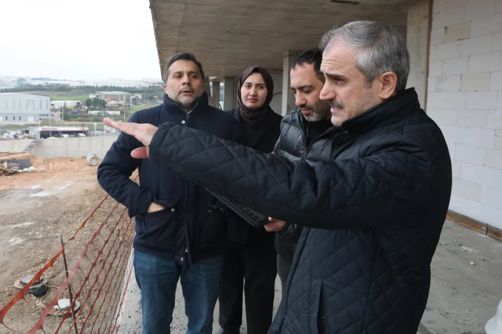 Koceli’de Spor Lisesi’nde inşaat hızla sürüyor   