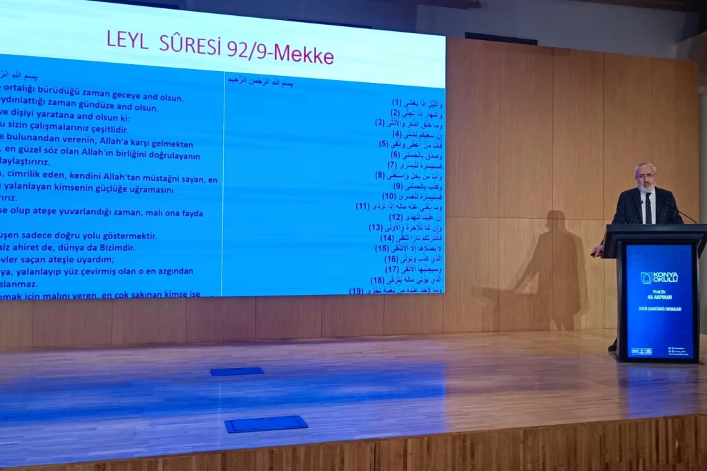Konya Okulu’nda ilim konuşuldu
