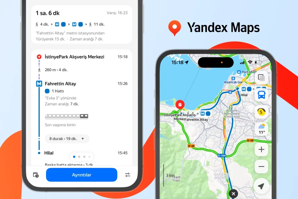 Yandex Maps, en uygun metro vagonu öneriyor