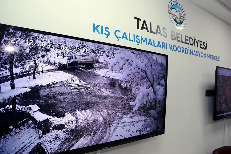 Kayseri Talas’ta kış mesaisi