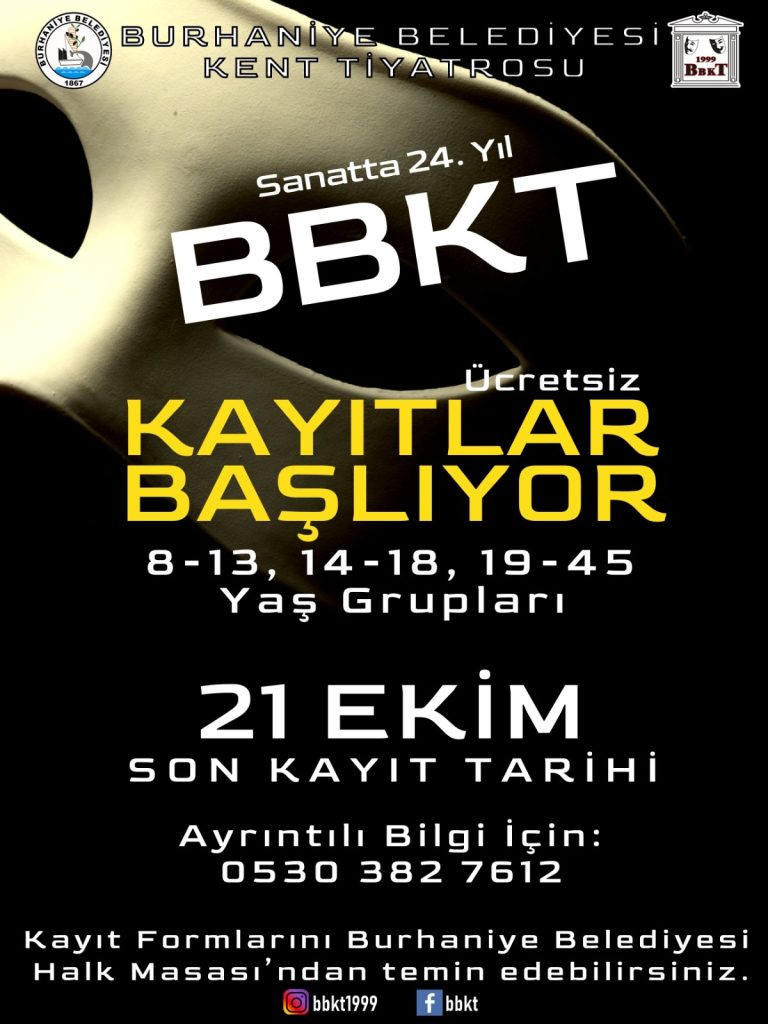 BURHANİYE BELEDİYESİ KENT TİYATROSU KAYITLARI BAŞLADI