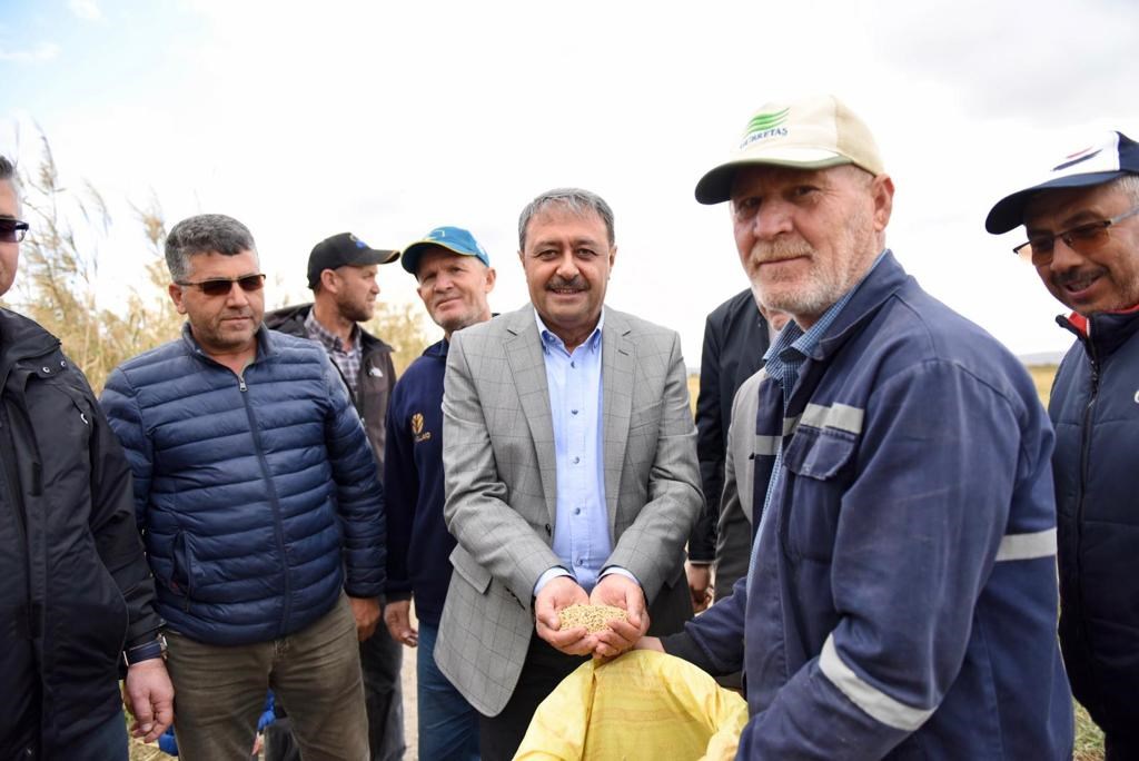 VALİ ŞILDAK ÇELTİK HASADINA KATILDI