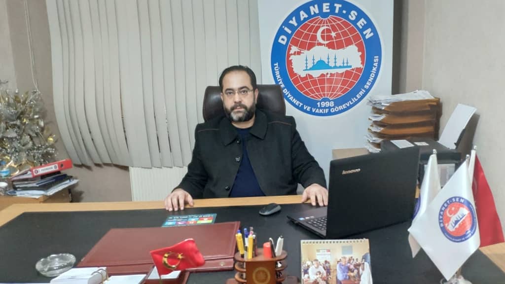 DİYANET-SEN BALIKESİR ŞUBE BAŞKANI MEHMET AKİF GERBOĞA GÜVEN TAZELEDİ