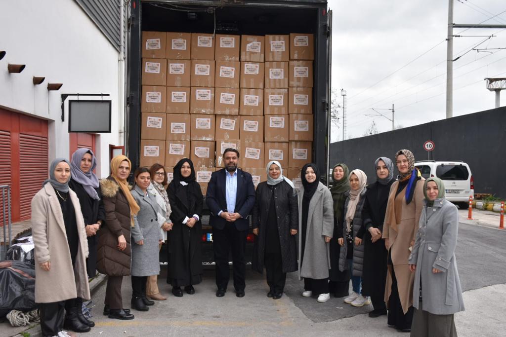 AK PARTİ BALIKESİR KADIN KOLLARINDAN SICAK SOFRALAR KURULMASI İÇİN İLK SEVKİYAT YAPILDI