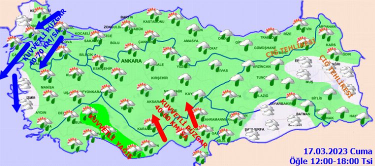 Kuvvetli yağış ve fırtınaya dikkat!