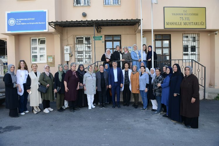 Bursa Yıldırım’da üreten kadınlarla buluşuldu