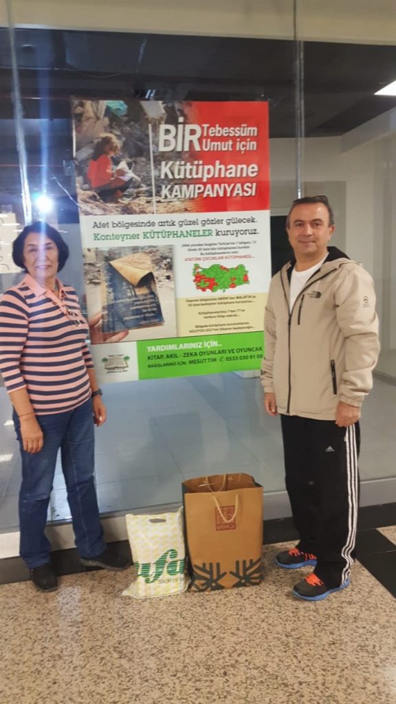 Deprem bölgesine 50 konteyner kütüphane kuruluyor