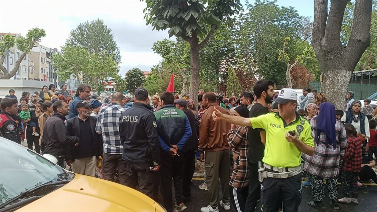 Edirne Keşan’da vatandaşlardan Emniyet önünde protesto