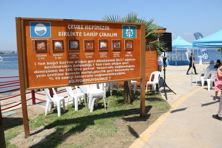 Ereğli Kumyalı’ya ‘Mavi Bayrak’ çekildi