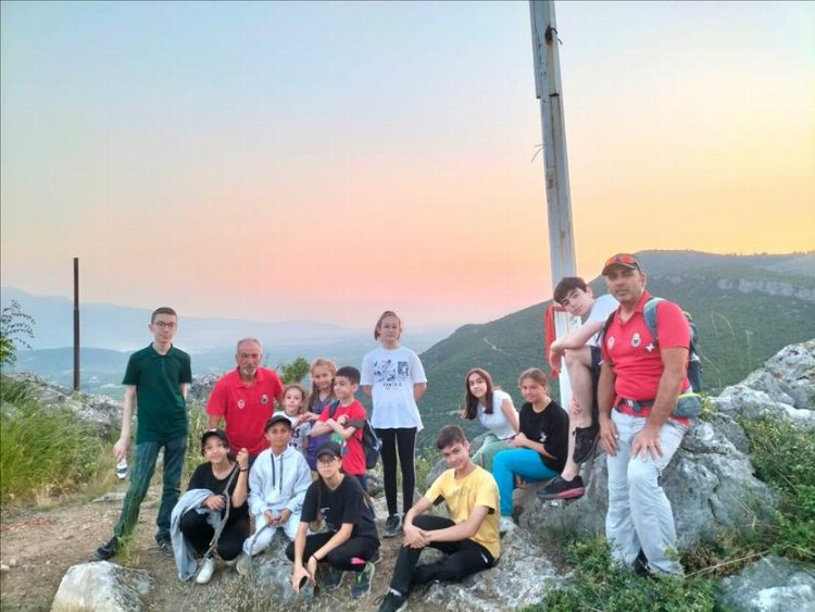 Bursa İnegöl’de küçük dağcılar performanslarını sergiledi