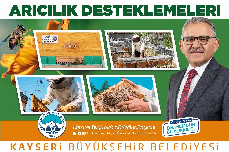 Kayseri Büyükşehir bal yapan arı!
