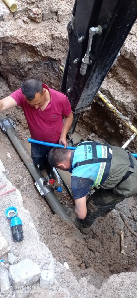 Manisa Kırkağaç’ta içme suyu hattına deplase