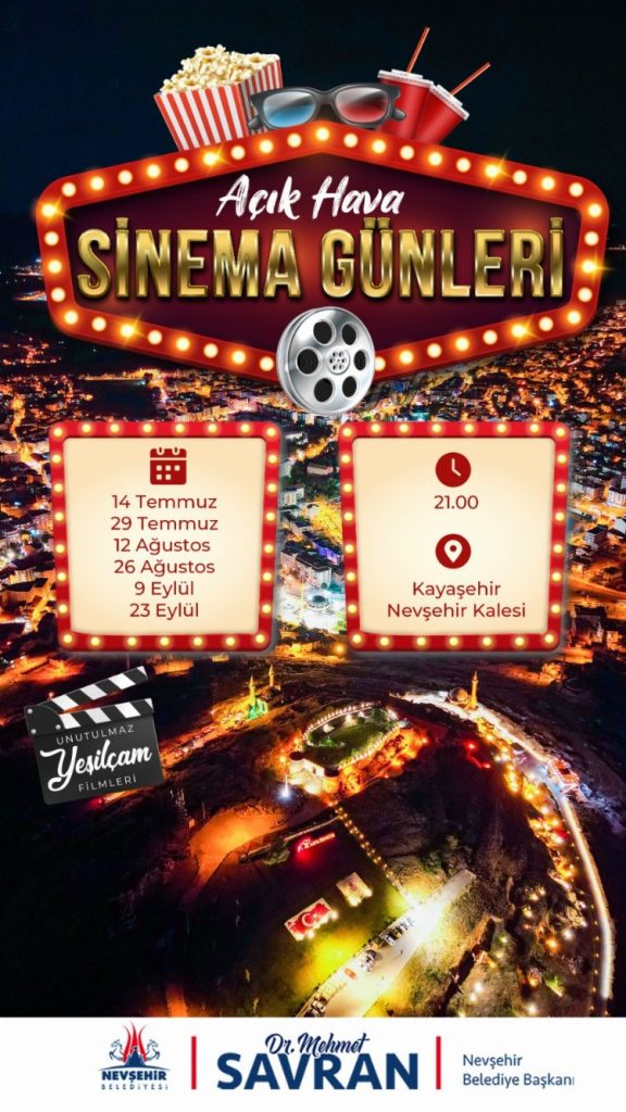 Nevşehir Belediyesi’nden Açık Hava Sinema Günleri