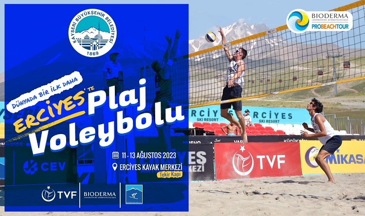 Erciyes Dağı’nda Plaj Voleybolu heyecanı