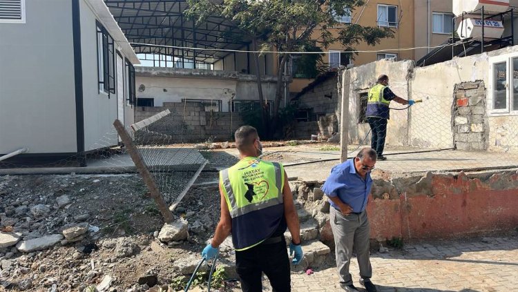 Hatay’da riskli alanlar ilaçlanıyor