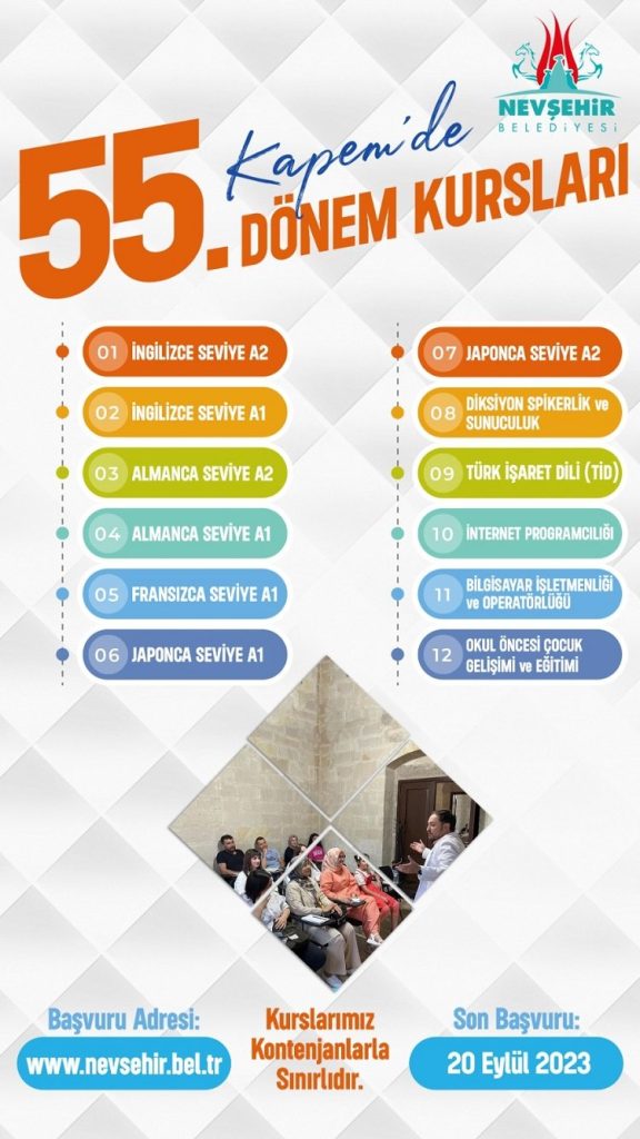 KAPEM’de 55’nci dönem kayıtları başladı