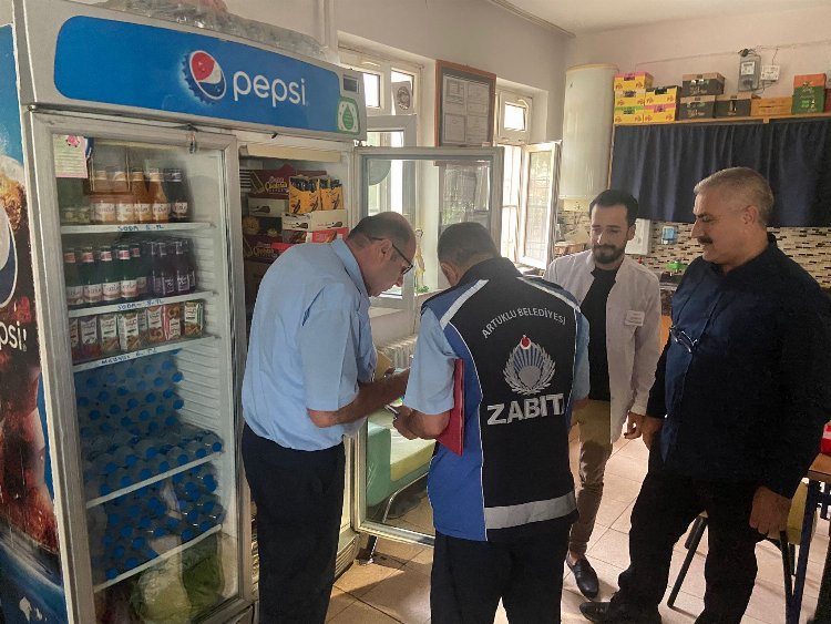 Mardin Artuklu zabıtası kantin denetiminde