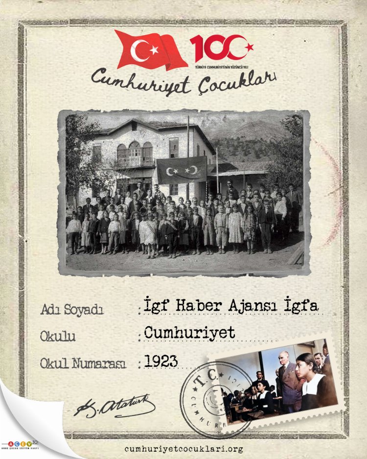 AÇEV, 100. Yılı ‘Cumhuriyet Çocukları’ ile kutluyor