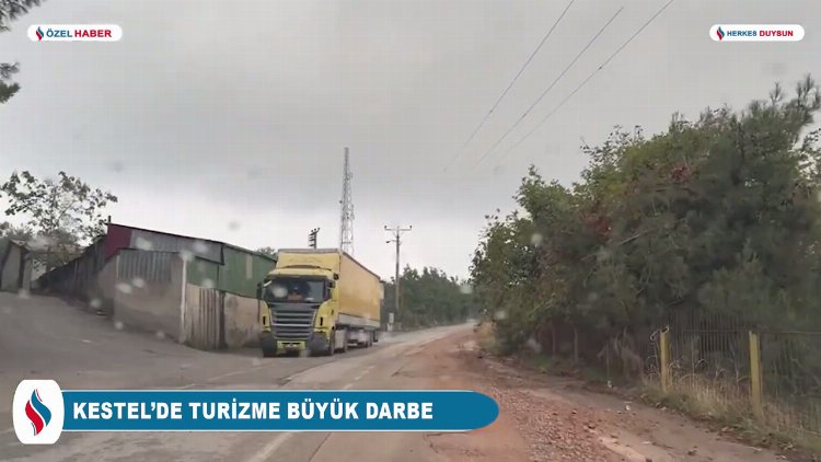 Bursa Kestel’de bu yol turistleri kaçırıyor! Kestel’de turizme büyük darbe!