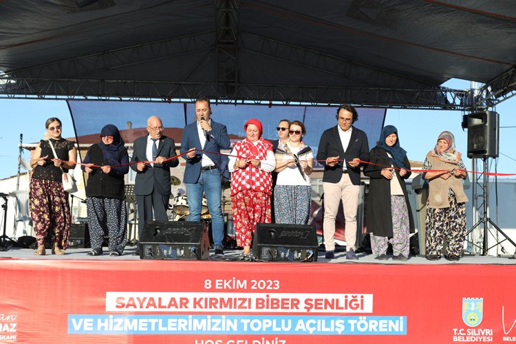 Silivri Sayalar’da hem biber, hem hizmet şenliği