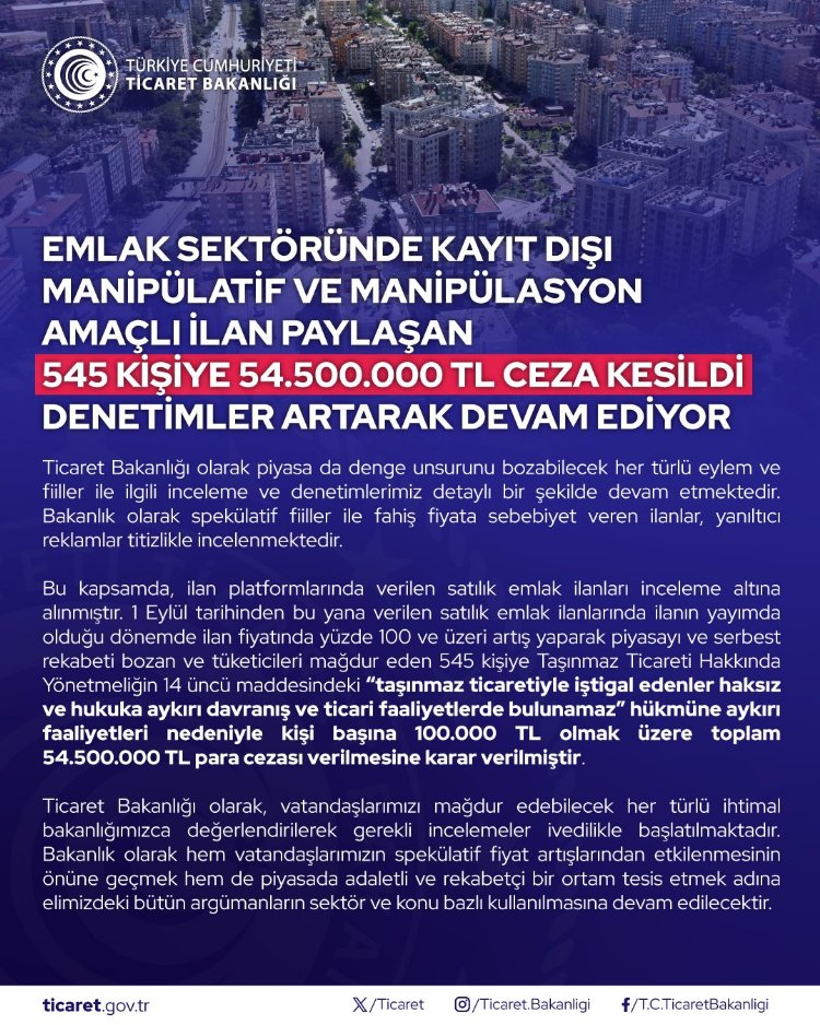 Ticaret’ten fırsatçılık yapanlara rekor ceza!