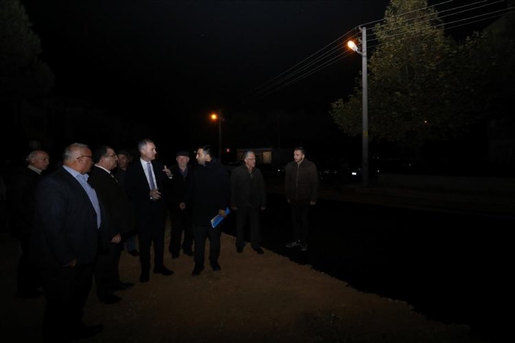 İnegöl Alanyurt’ta asfalt uygulamaları sürüyor