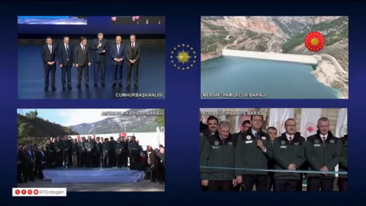 Cumhurbaşkanı Erdoğan’dan DSİ’nin 369 tesisine toplu açılış