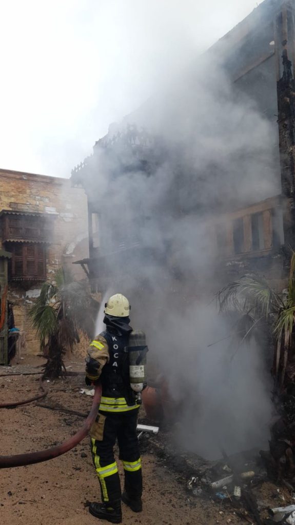 Film stüdyosundaki yangın!