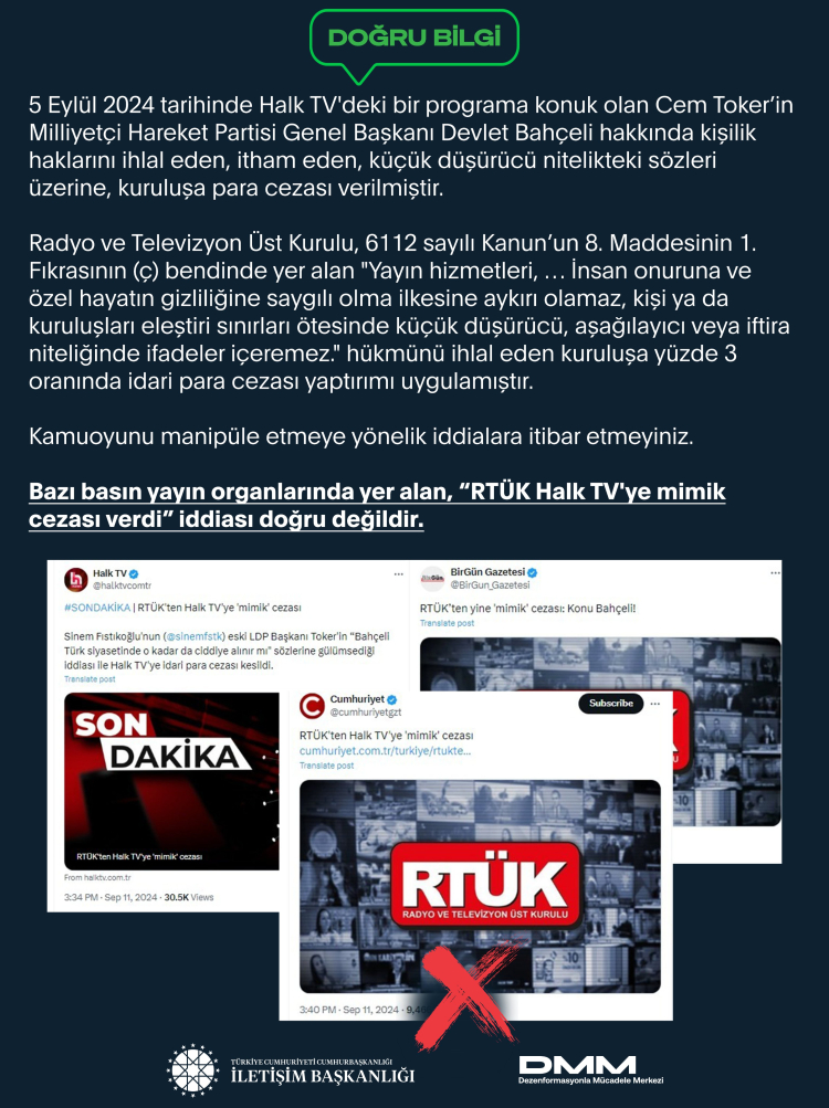 İletişim’den ‘mimik’ iddiasına açıklık