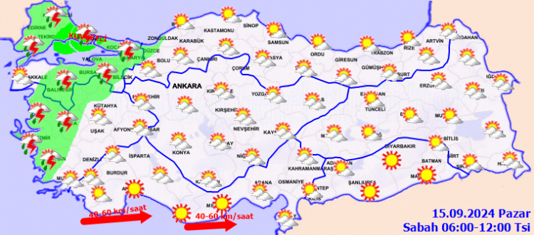 Meteoroloji’den ‘Pazar’ havası!