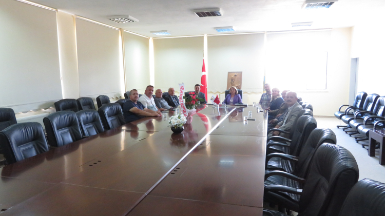 Muhtarlardan, İlknur Kumkale’ye ziyaret