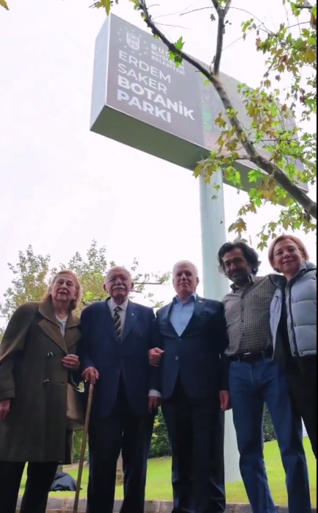 Bursa’da Erdem Saker’in adı Botanik Park’ta ölümsüzleştirildi