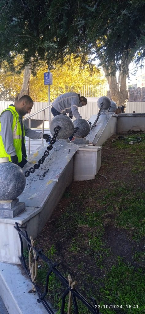 Büyükşehir’den Atatürk Anıtı’na bakım