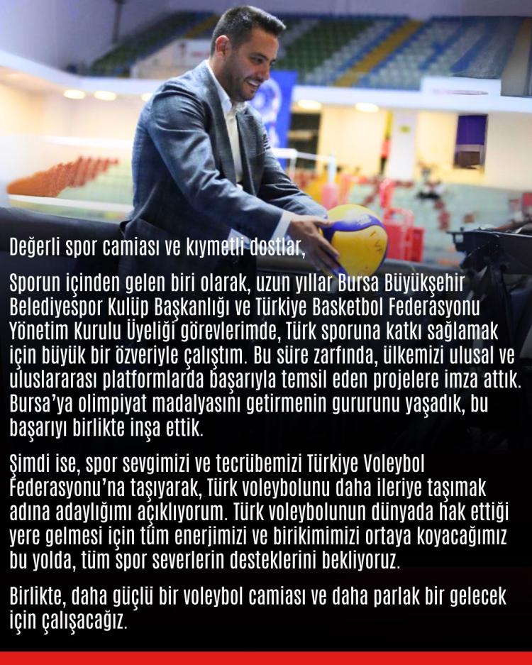 Türkiye Voleybol Federasyonu’na Bursa’dan genç talip