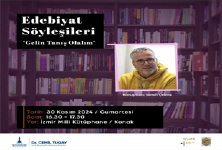İzmir Edebiyat Söyleşileri’ne 2 önemli konuk