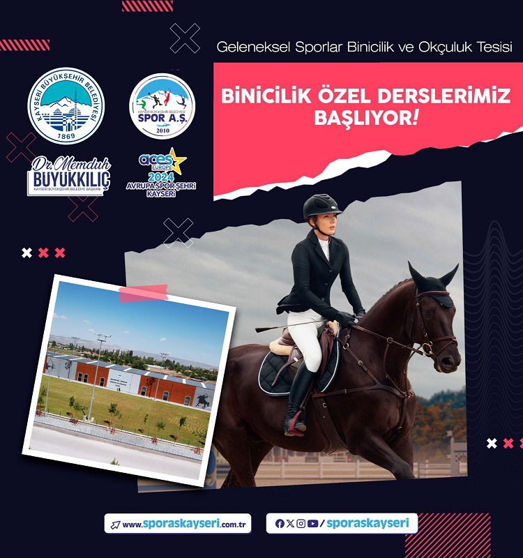 Kayseri Büyükşehir’den binicilik eğitimi